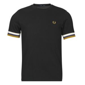 Fred Perry T-shirt STRIPED CUFF PIQUE T-SHIRT - Couleur XXL,S,M,L,XL - Taille Noir