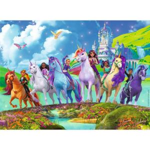 Ravensburger Puzzle Enfant - 200 pièces XXL - La Magie de l'école des Licornes - Fille ou garçon dès 8 Ans - Puzzle de qualité supérieure - 12004165