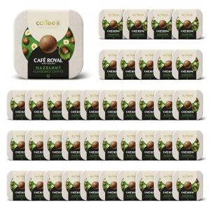 360 Coffee Balls Noisette - Boules de café haut de gamme 100% compostables - Spécialement conçues pour l'utilisation de la machine à café CoffeeB by Café Royal