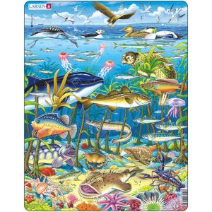 Larsen Puzzle Cadre - Les Animaux Marins