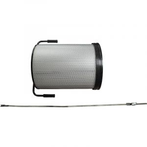 Vhbw 1x Cartouche filtrante poussières fines compatible avec HBM 300 Staubabsauganlage aspirateur à copeaux - Avec brosse de nettoyage