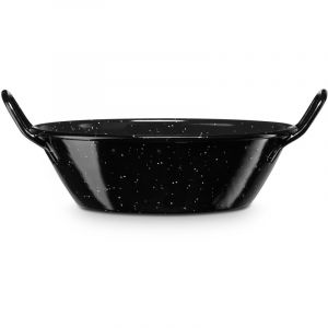 Image de Briebe - Levante Poêle à Paella Induction 45cm, Acier Émaillé, Casserole Profonde 12,2L Tous Feux Noir