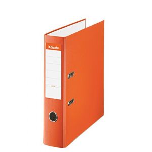 Esselte Liderpapel - Classeur à levier carton doublé de pvc folio longe de 75 mm avec rado orange