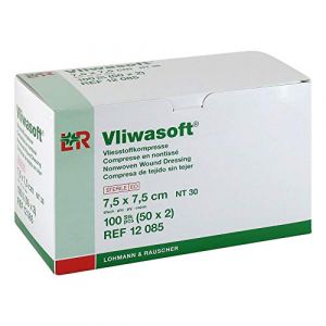 Vliwasoft Vlieskompressen Steril 7.5x7.5cm 100 ST