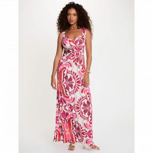 Morgan Robe longue col coeur multicolore femme - Taille 36