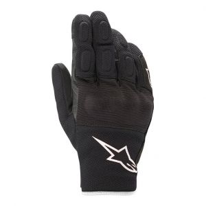 Alpinestars Gants cuir/textile S-Max Drystar noir/blanc - 2XL