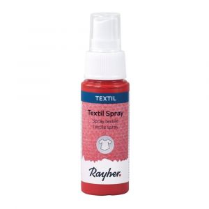 Image de Rayher Spray Textile, Rouge Clair, Flacon 50ml