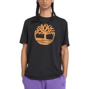 Timberland T-shirt Kennebec River Tree Logo manche courte noir marron clair - S