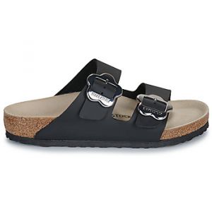 Image de Birkenstock Mules enfant Arizona Kids Flower Buckle BF Black Noir - Taille 36,37,38,39