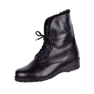 Image de Bottines lac&eacute;es noir