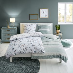 Kleine Wolke Parure de lit en satin mako Joshua