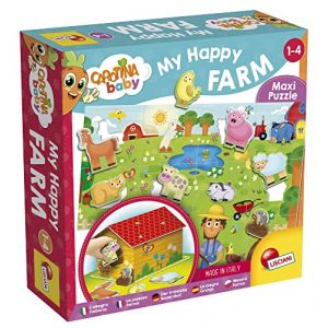 Lisciani Giochi Puzzle à encastrements - Carotina Baby - La Joyeuse ferme