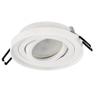 Spot de plafond encastrable SKAND MICRO 1 Blanc GU10 IP20 Rond EDO