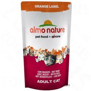 Almo Nature Croquettes pour chat Boeuf Orange Label 750g - Comparer avec Touslesprix.com