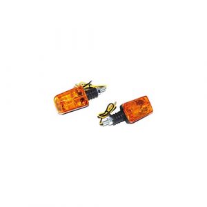 REPLAY CLIGNOTANT UNIVERSEL RECTANGLE ORANGE-NOIR BASE COURTE -HOMOLOGUE CE-