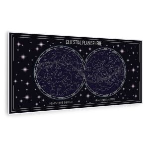 Klarstein Chauffage infrarouge Wonderwall Air Art Smart - Connect&eacute; - Motif : Constellation - 120x 60cm - 700W