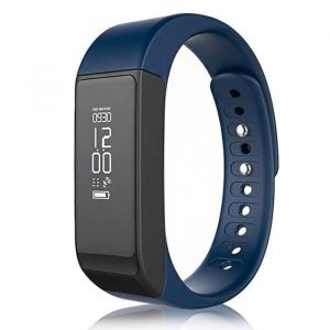 Td Montre Intelligente Smart Connectée Fitness Tracker Calorie Podomètre Message Appel Notifications Réseaux Sociaux Bluetooth Bleu