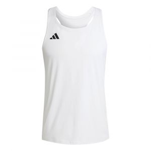 Adidas Adizero Essential D&eacute;bardeur Tank Top Hommes-Blanc, Taille XXL