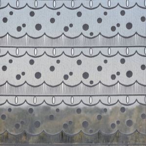 Home maison Modulable &agrave; pois g&eacute;om&eacute;triques Blanc 0.6x1.2 m