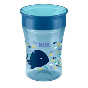 Nuk Magic 360 ° Tasses 230 ml 8 mois + Baleine bleue