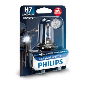 Philips RacingVision GT200 moto +200% H7 ampoule de phare de moto, 1 pièce