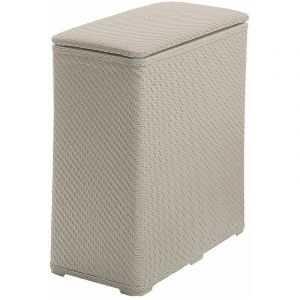 Kiamami Valentina Bac à Linge 70Lt Beige à Faible Encombrement Robinia