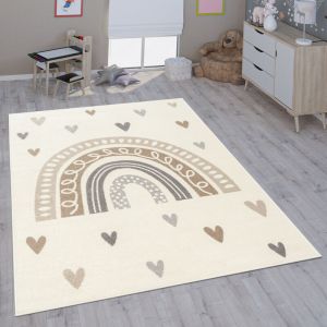 Paco Home - Tapis Pour Enfant Chambre D'Enfant Fille Gar&ccedil;on Diff&eacute;rents Motifs Et Tailles Beige, 120x160 cm