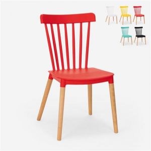 Chaise de cuisine bar restaurant design moderne en bois Praecisura