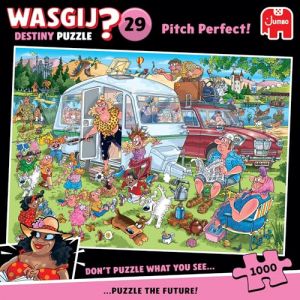 Jumbo Wasgij Destiny 29 - l'empcement Parfait ! Pitch Perfect ! - Puzzle Adultes - Humoristique - Carton 100% recyclé - 1000 Pieces