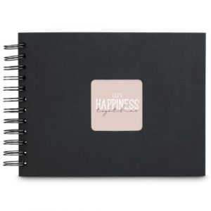 Hama Album &agrave; spirales Fine-Art 24 x 17 cm, 50 pages noires, noir