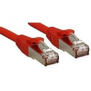 Lindy Câble réseau en cuivre 6A S/FTP LSOH 500MHz 3 m - Rouge