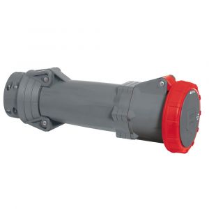 Legrand Prise droite femelle 125 ampères 3p+n+t ip55 rouge hypra 59533