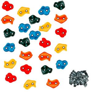 Kangui 25 Pierres à grimper d'escalade pour structures de jeux - Fixations inclues
