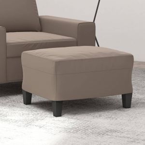 VidaXL Repose-pied Taupe 60x50x41 cm Tissu microfibre