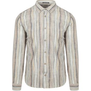 No Excess Chemise Ray&eacute; Multicolor&eacute; Beige taille XXL