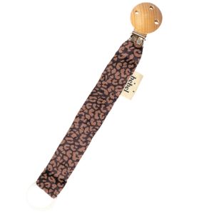 Attache Sucette - Léopard Noir