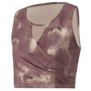 Puma Tshirt AOP Crop Top Rose - Taille S