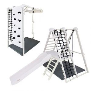 Aire de jeux d'int&eacute;rieur modulable Figelo BOULDER pour enfants d&egrave;s 6 mois - Blanc