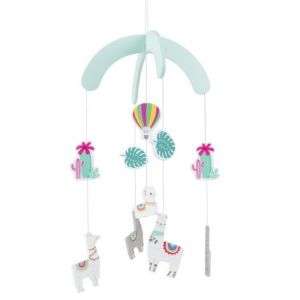 Bieco Wooden Mobile manège pour lit de bébé 0 m+ Llama 1 pcs