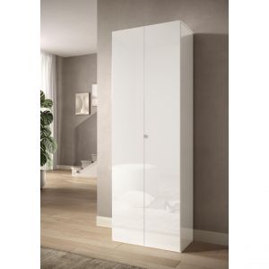 Meuble de rangement 2 portes 10 étagères reglable