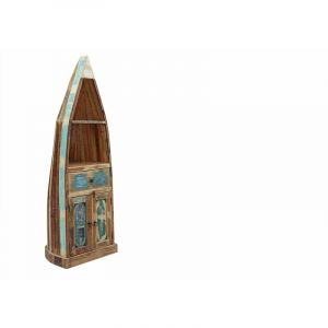 Massivmoebel24 - tagère 52x48 Bois de récupération laqué Multicolore nature of spirit 121 - multicolore
