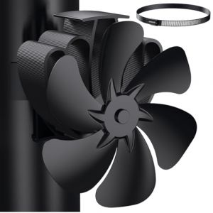 Ventilateur de Poêle 2025 Magnétiques 6 Pales Silencieux pour Cheminée