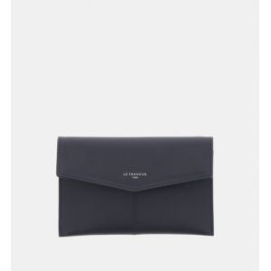 Le Tanneur Pochette enveloppe Charlotte en cuir Bleu