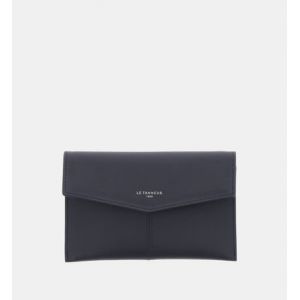 Le Tanneur Pochette enveloppe Charlotte en cuir Bleu