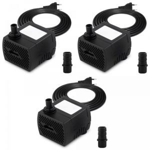 Desineo X3 Pompe a Eau Submersible Reglable 350L H 5W Ideale pour Hydroponie Fontaine Aquarium et Bassin purewave