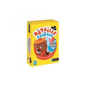 Nathan Jeu de cartes - Bataille des Animaux - 3 ans - Chiffres - Observation - Mixte