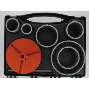 Wolfcraft 5424000 - Kit lames de scie trépan maçonnerie