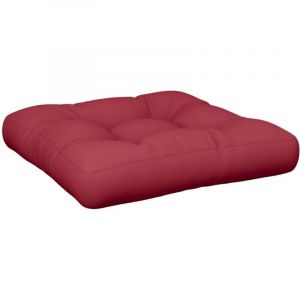 VidaXL Coussin de palette rouge bordeaux tissu