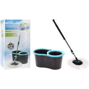 Set de vadrouille ultra propre 3-en-1 INCL. Seau et vadrouille - essorage - 14 litres