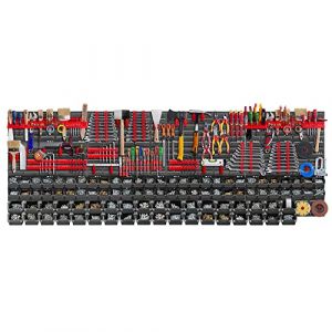KADAX Grande étagère Murale à Outils, système de Stockage 232 x 78 cm, en Plastique Robuste, système modulaire résistant aux UV, plaques murales Extensibles, étagère